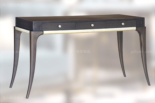 LUTUBE视频在线观看简约新古典家具卧室银色大床系列组合功能桌