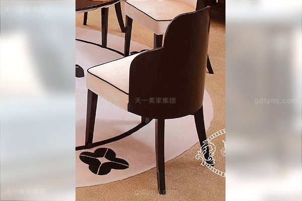 LUTUBE视频在线观看后现代LUTUBE官方最新免费破解版客厅餐桌椅玫瑰玉餐黑檀饰面绒布餐椅餐椅