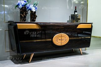 LUTUBE视频在线观看奢华会所家具品牌别墅轻奢后现代金丝黑檀电视柜