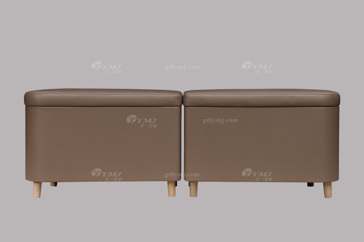 LUTUBE视频在线观看别墅会所家具品牌现代极简北欧创意卧室家具头层皮双人床系列床尾凳