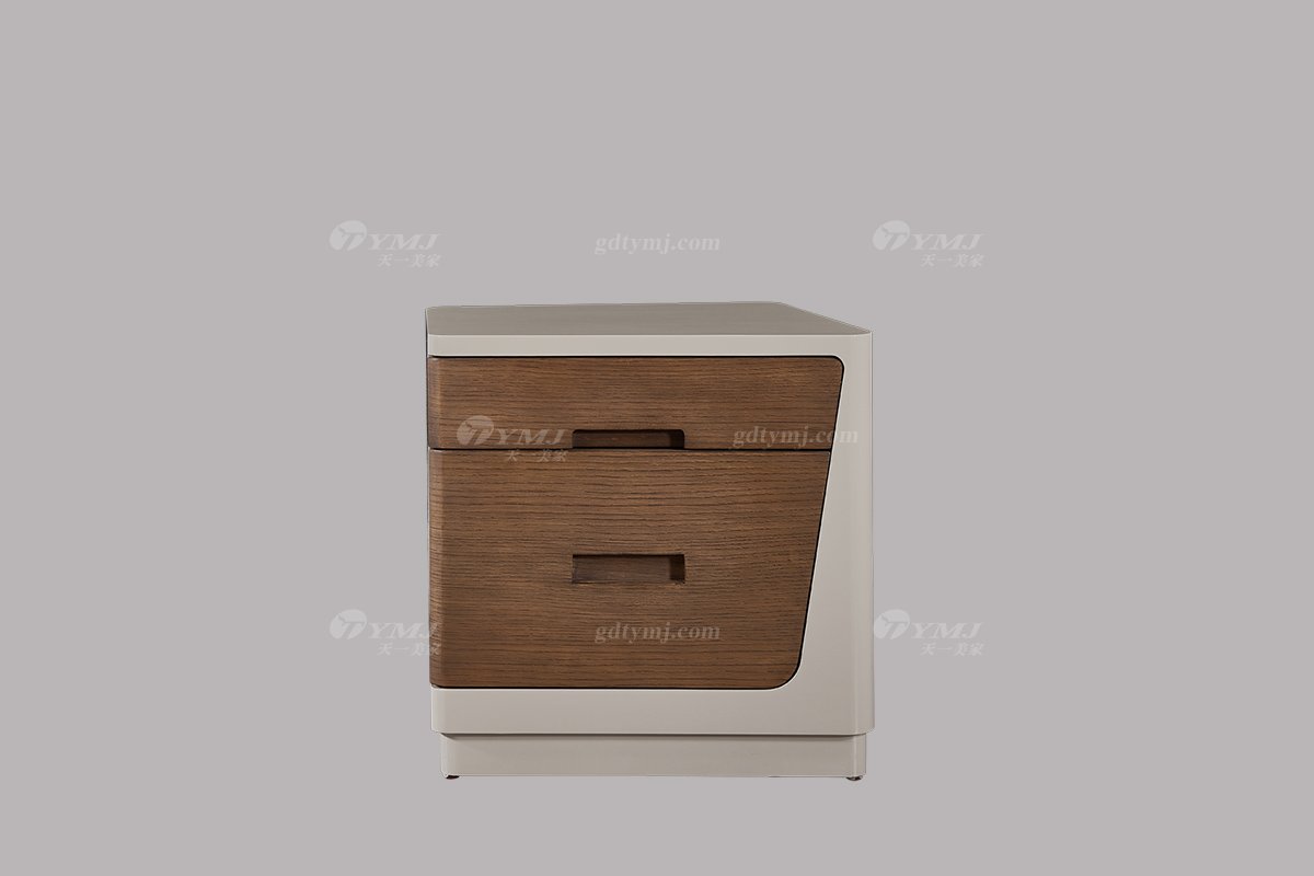 LUTUBE视频在线观看别墅会所家具品牌现代极简轻奢北欧卧室家具创意真皮双人大床系列床头柜