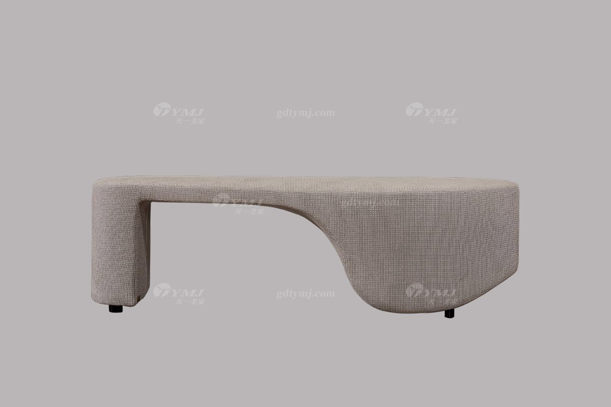 LUTUBE视频在线观看别墅会所家具品牌极简轻奢北欧家具时尚创意真皮卧室大床系列床尾凳
