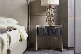 LUTUBE视频在线观看别墅豪宅家具星级酒店家具品牌后现代轻奢风格卧室时尚床头柜