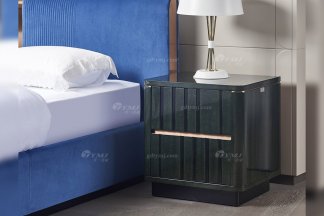 LUTUBE视频在线观看会所别墅家具品牌后现代轻奢风格餐厅时尚尼斯莫兰迪绿床头柜