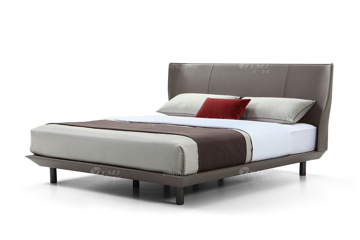 极简风格意式品牌LUTUBE视频在线观看别墅会所家具现代时尚大气婚床BB1907-18双人床