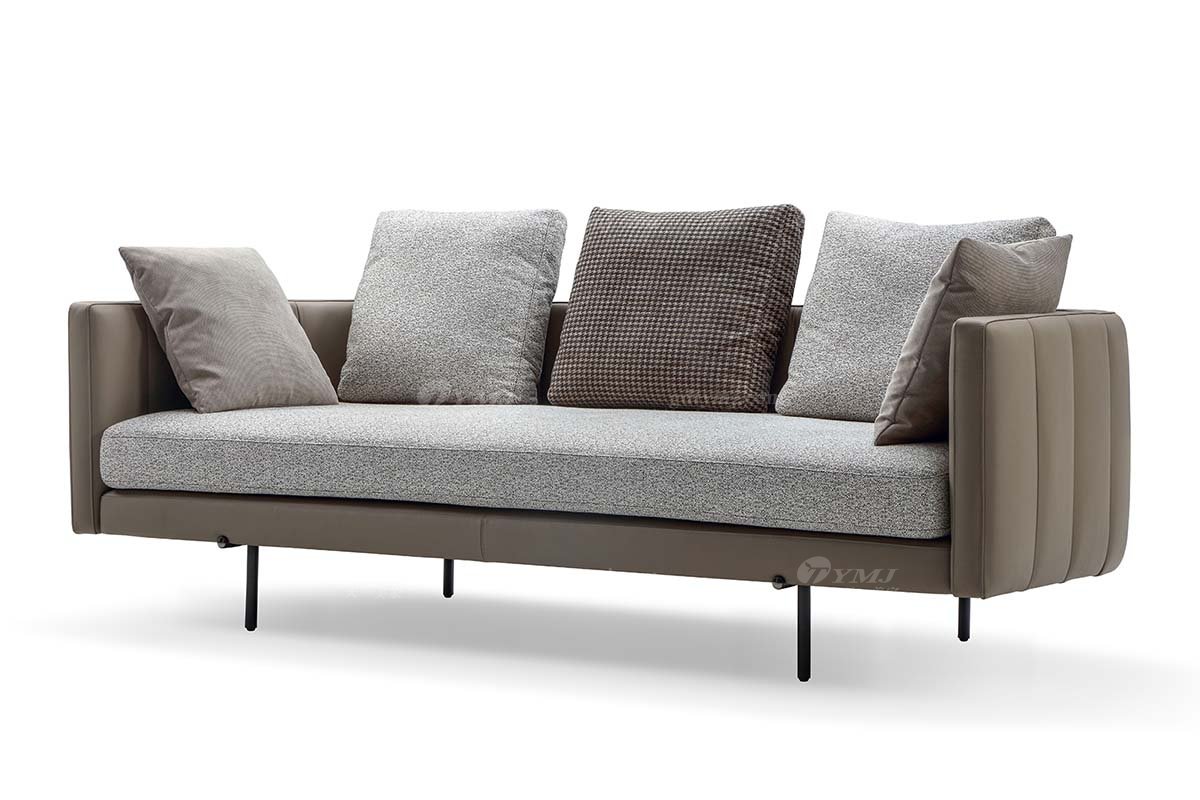 极简风格意式品牌LUTUBE视频在线观看别墅会所家具现代简约设计扶手沙发LS1202-46扶手沙发