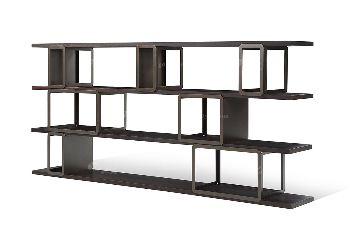 极简风格意式品牌LUTUBE视频在线观看别墅会所家具简约隔断柜书架SH1802书架