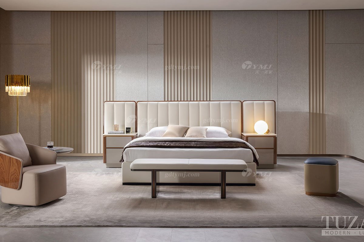 轻奢后现代风格家具LUTUBE视频在线观看会所别墅品牌简约时尚床头柜CW344-58床头柜组合