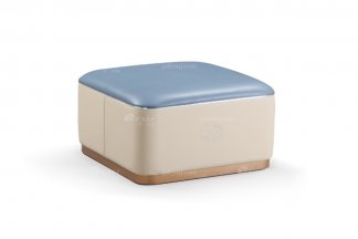 轻奢后现代风格家具LUTUBE视频在线观看会所别墅时尚家用真皮大方凳