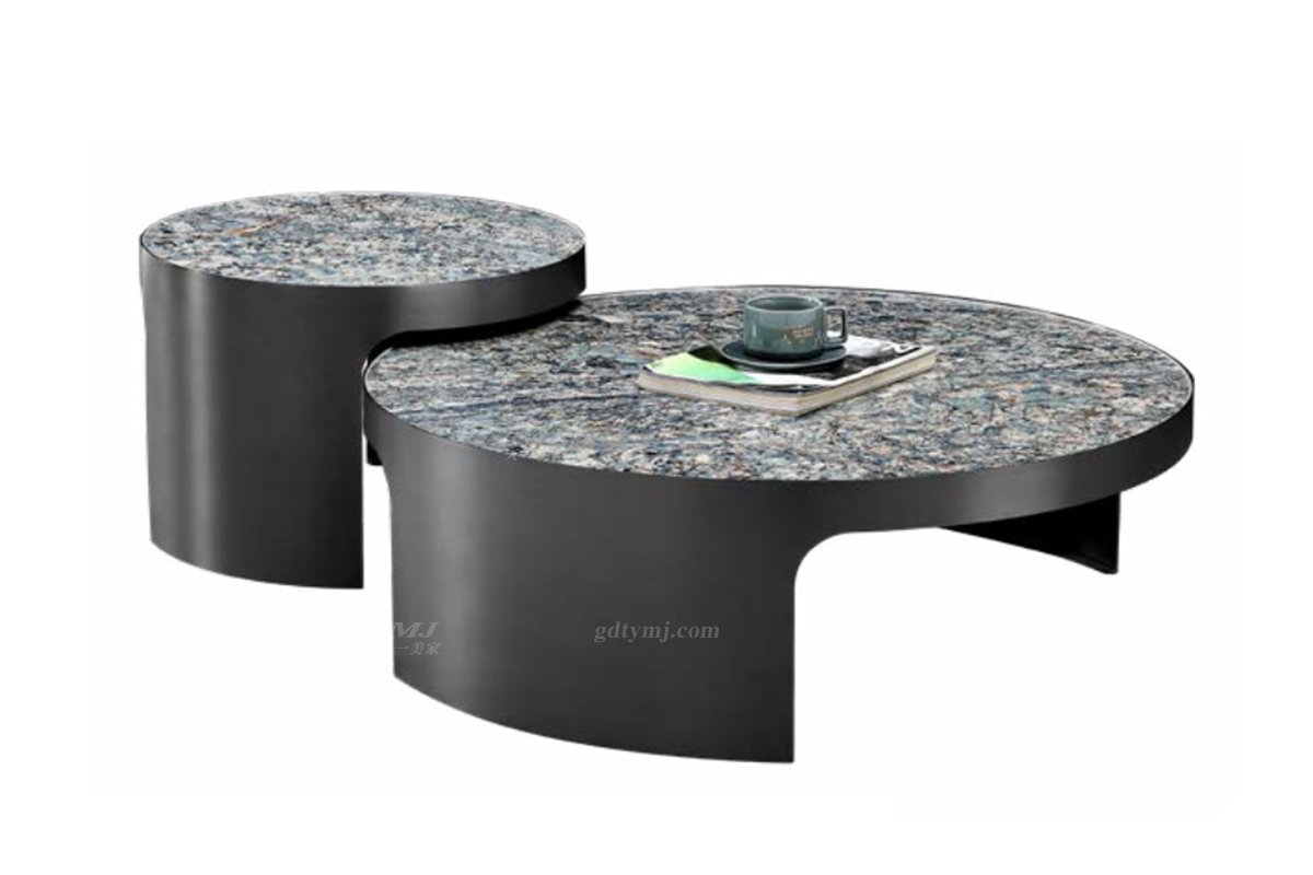 极简风格家具品牌LUTUBE视频在线观看别墅会所简约时尚6MM岩板茶几组合