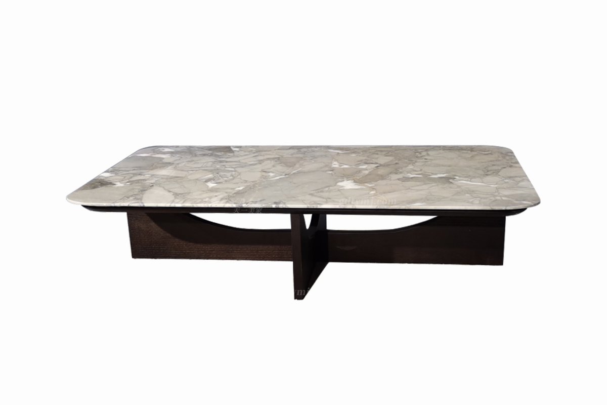 极简风格家具LUTUBE视频在线观看别墅会所简约烟熏木皮+天然大理石长几