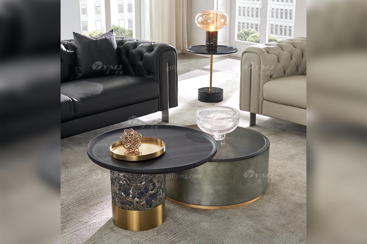 极简风格家具LUTUBE视频在线观看别墅会所大宅时尚拉丝不锈钢底+E1级环保板茶几组合WD605茶几组合