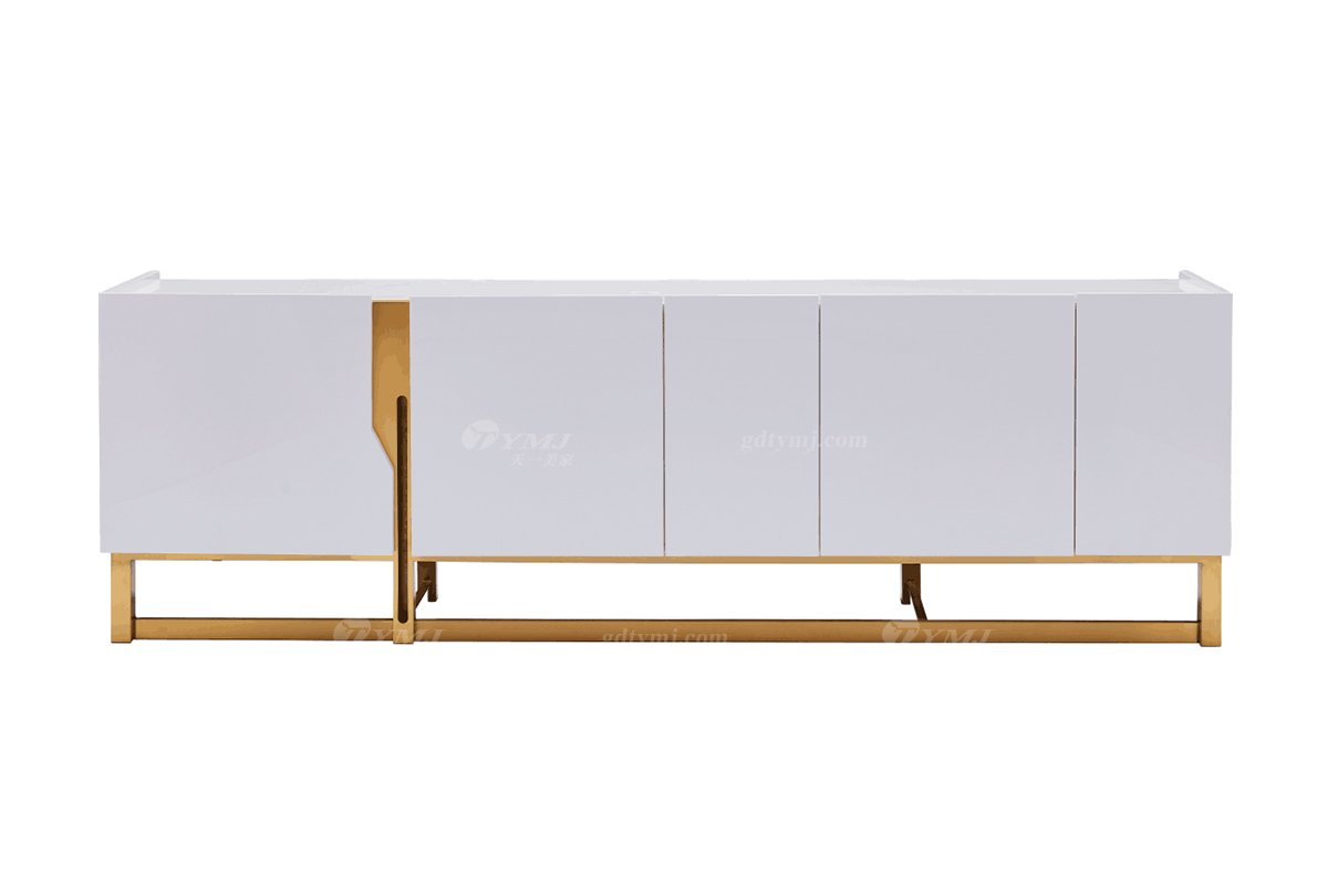 极简风格家具LUTUBE视频在线观看别墅会所大宅简约环保不锈钢五金餐边柜