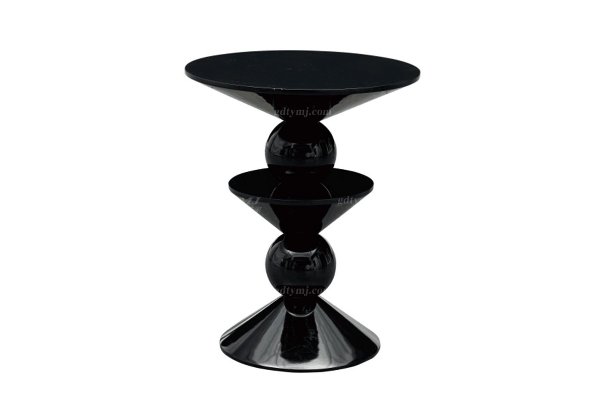 极简风格家具LUTUBE视频在线观看别墅会所大宅时尚创意E1级环保黑色角几