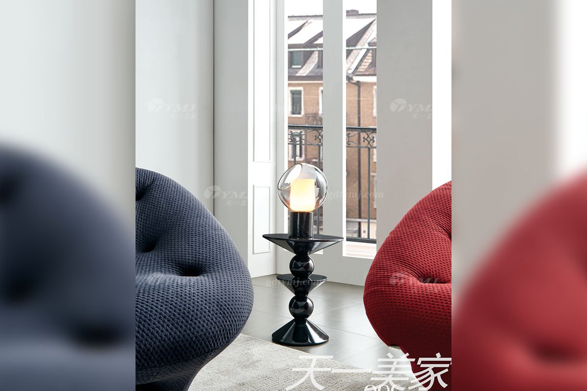 极简风格家具LUTUBE视频在线观看别墅会所大宅时尚创意E1级环保黑色角几WD707角几