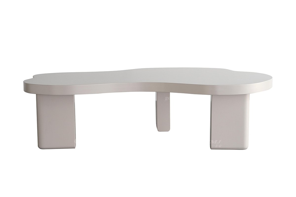 极简风格家具LUTUBE视频在线观看别墅会所大宅时尚创意白色烤漆茶几