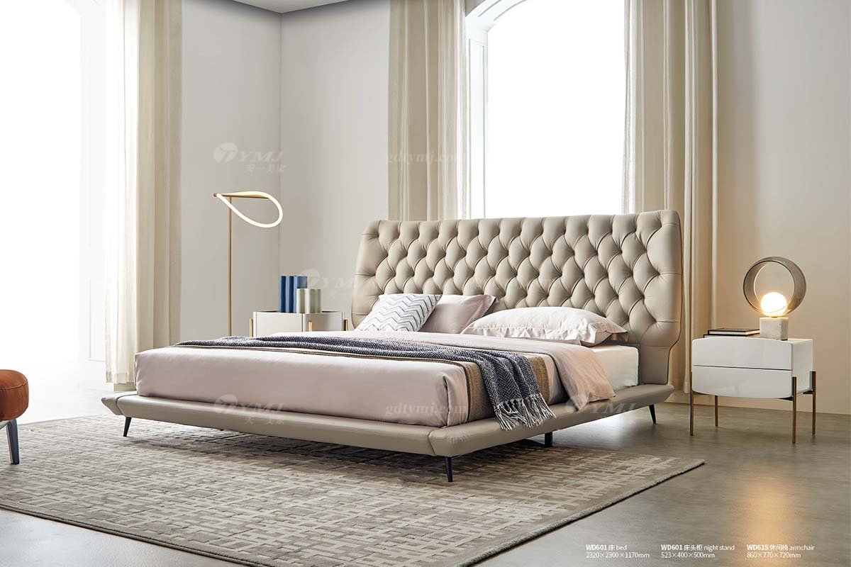 极简风格家具LUTUBE视频在线观看别墅会所大宅简约E1级环保板+不锈钢床头柜WD601床头柜