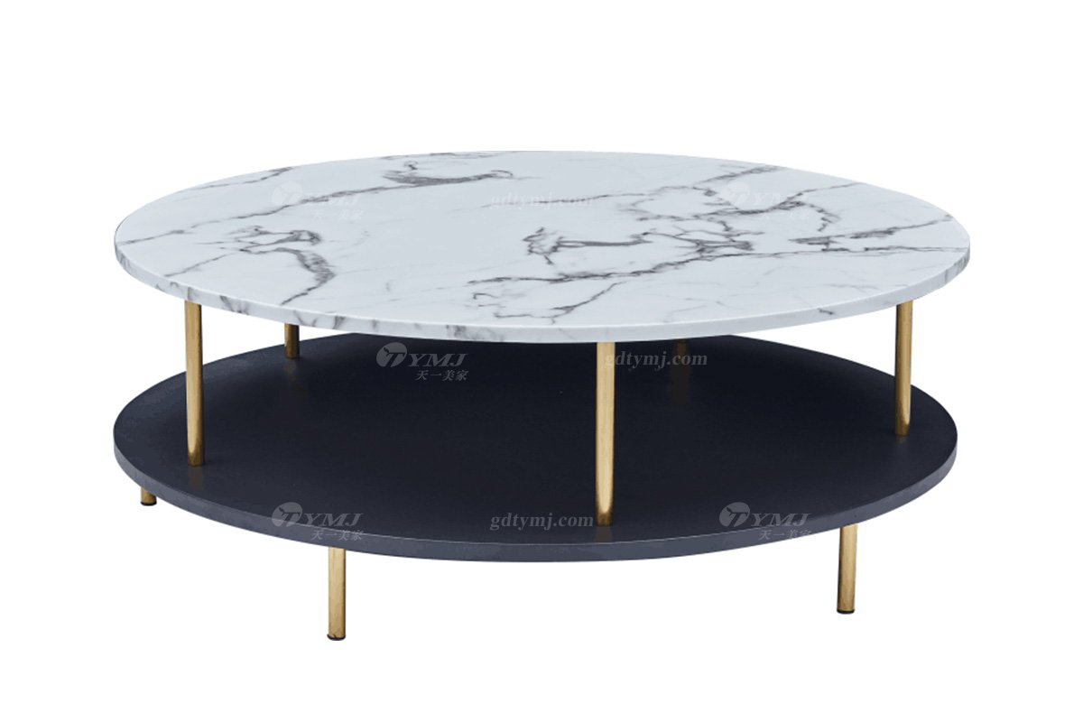极简风格家具LUTUBE视频在线观看别墅会所大宅时尚不锈钢五金+天然大理石圆茶几