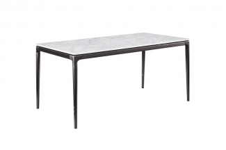 意式极简风格家具LUTUBE视频在线观看别墅会所大宅简约天然大理石长餐桌