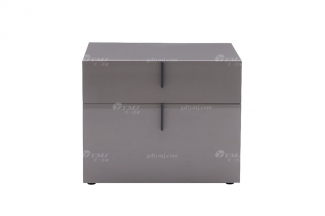 意式极简风格家具LUTUBE视频在线观看别墅会所大宅时尚简约浅灰色床头柜