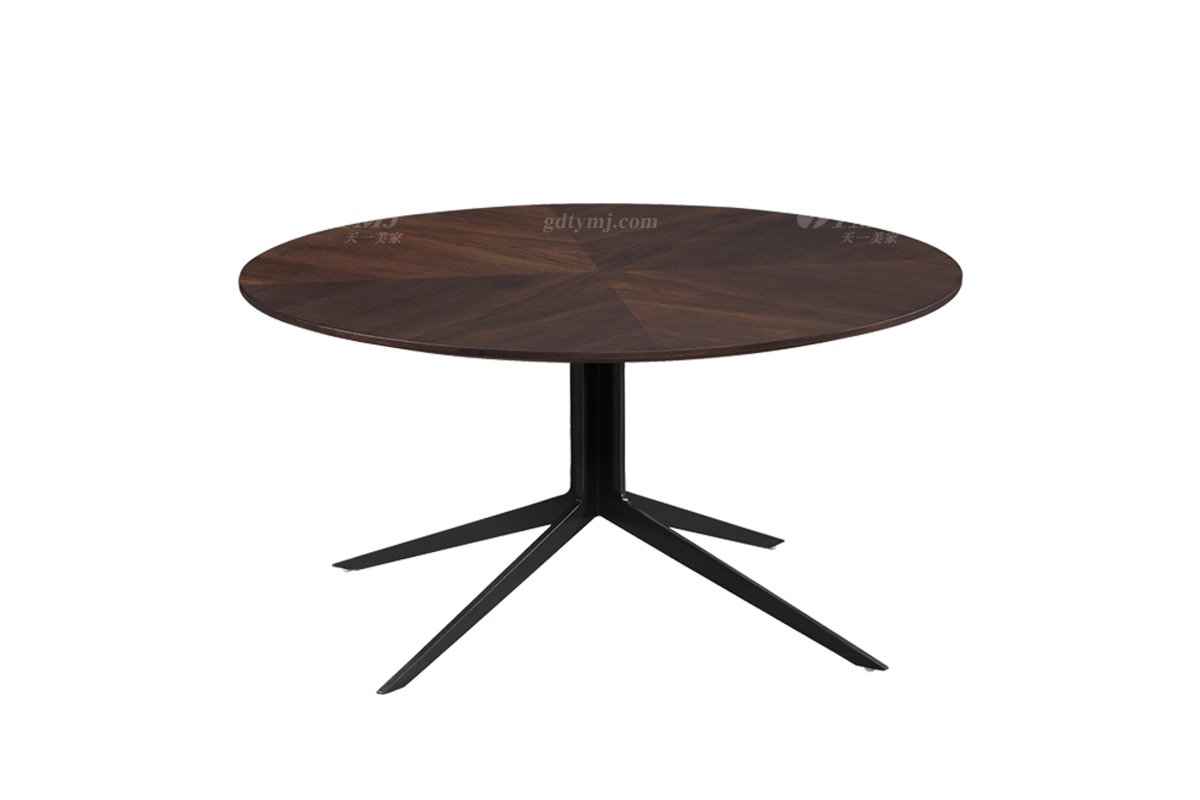 意式极简风格家具LUTUBE视频在线观看别墅会所大宅时尚简约烟熏+五金圆几