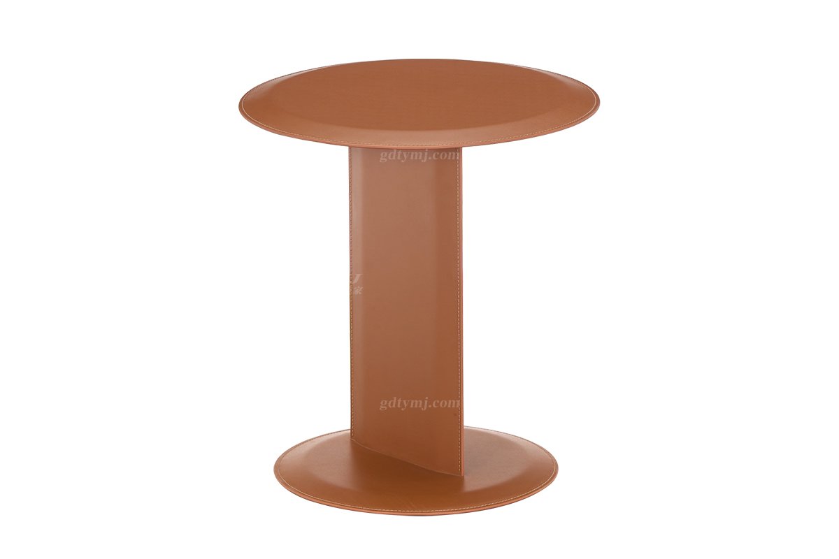 时尚LUTUBE视频在线观看意式极简家具别墅家用豪宅奢华黄色角几18016高角几