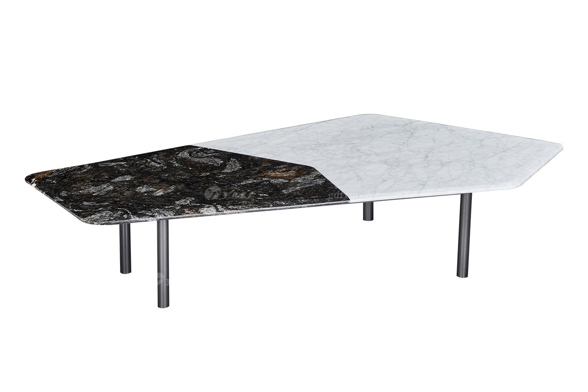 时尚LUTUBE视频在线观看意式极简家具别墅家用豪宅奢华天然大理石异形茶几