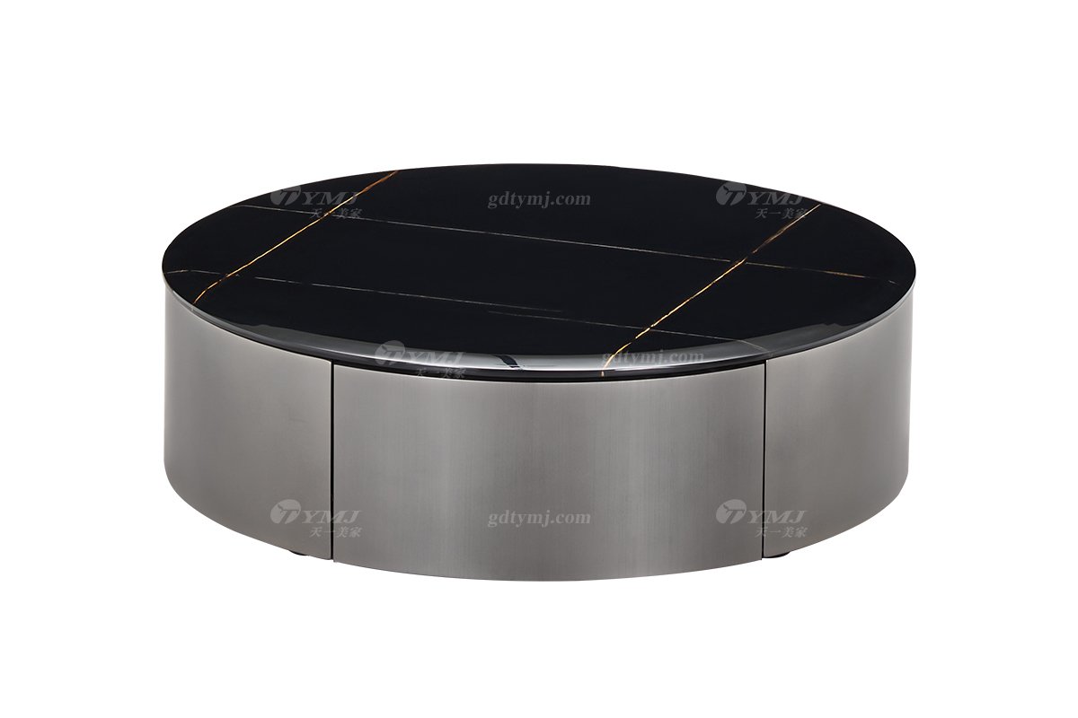 时尚LUTUBE视频在线观看意式极简家具别墅家用豪宅奢华天然大理石大圆几