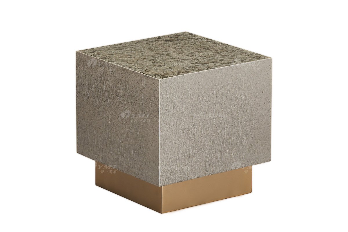 时尚LUTUBE视频在线观看意式极简家具别墅家用豪宅奢华灰色水波纹方角几