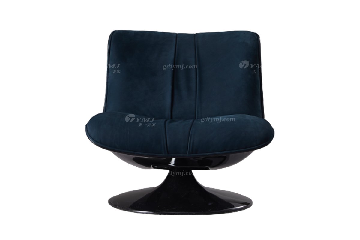 时尚LUTUBE视频在线观看意式极简家具别墅家用豪宅藏色真皮休闲椅