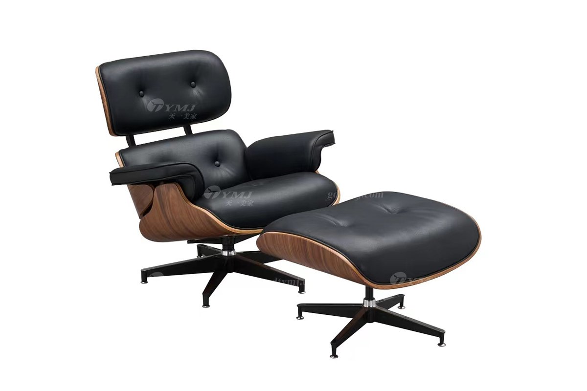 时尚LUTUBE视频在线观看现代简约家具别墅网红款胡皮艺+胡桃色休闲椅