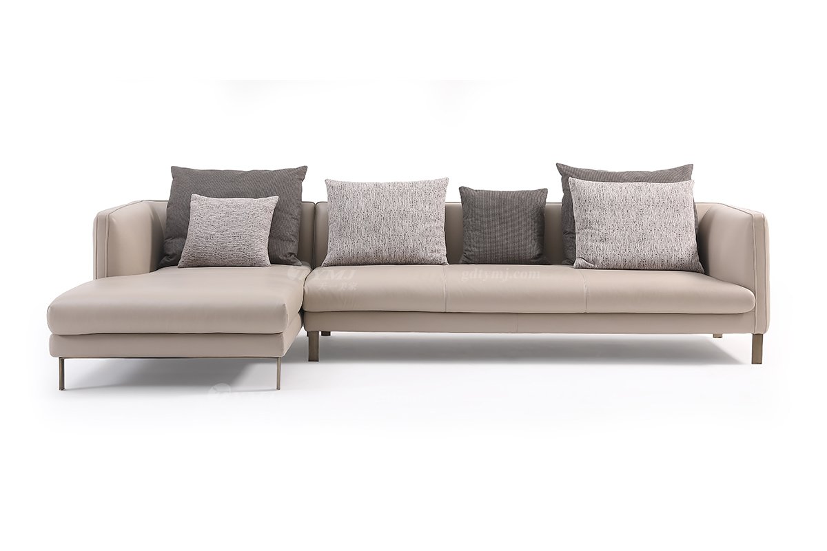 时尚LUTUBE视频在线观看现代极简家具别墅大宅家用米色转角沙发