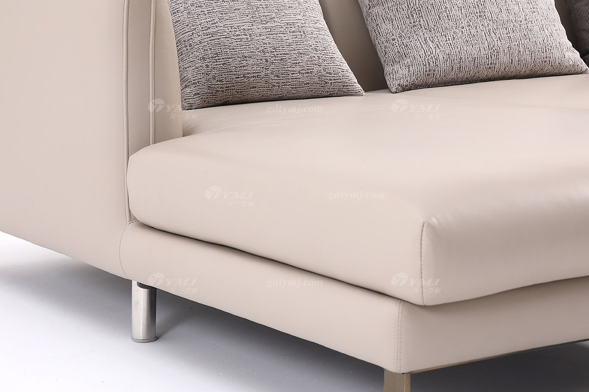 时尚LUTUBE视频在线观看现代极简家具别墅大宅家用米色转角沙发F9382转角沙发2