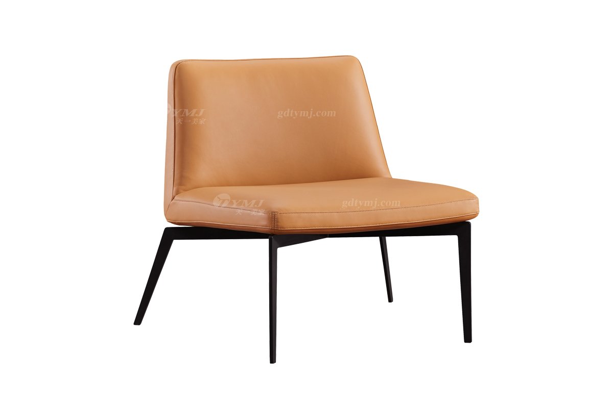 时尚LUTUBE视频在线观看现代简约家具家用别墅舒适橙色休闲椅