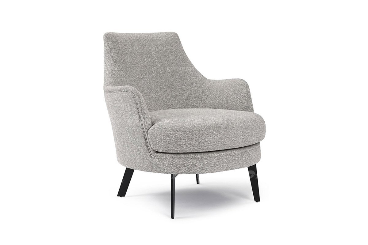 时尚LUTUBE视频在线观看现代简约家具家用别墅舒适灰色布艺休闲椅W1087-1