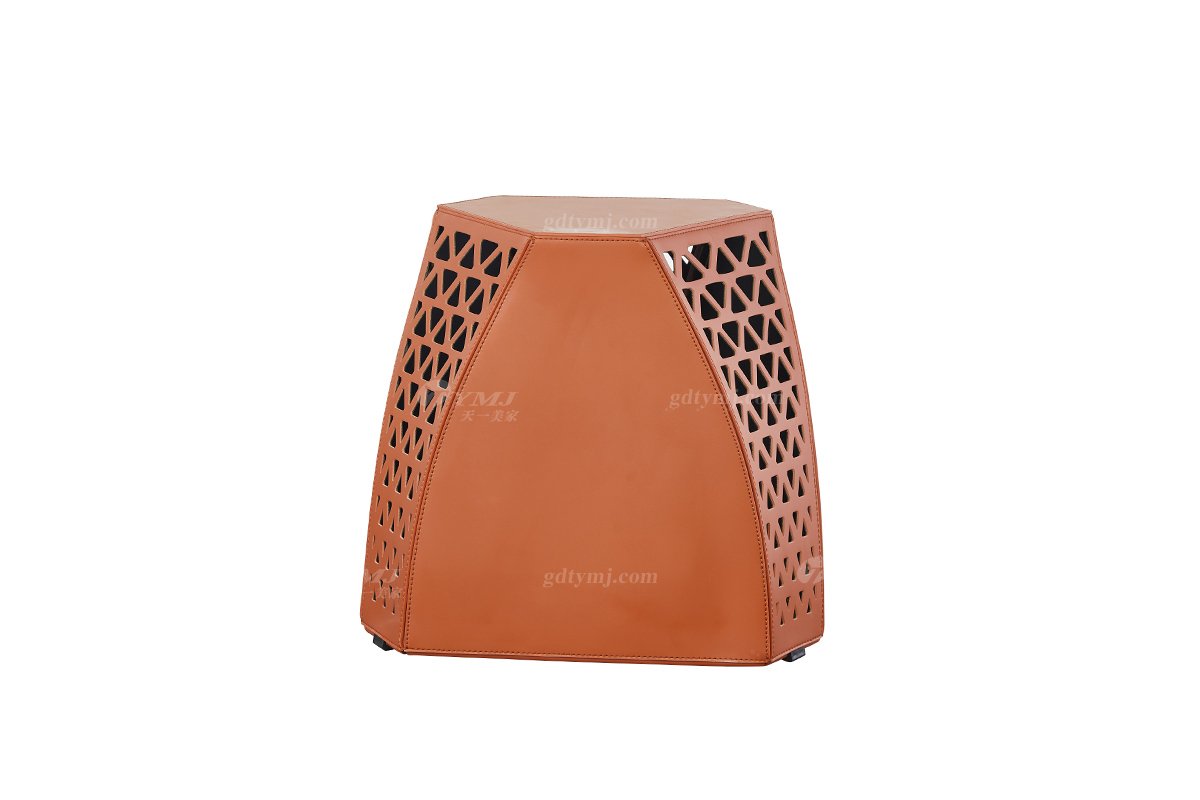 现代简约家具LUTUBE视频在线观看别墅会所家用时尚网红款皮艺角几