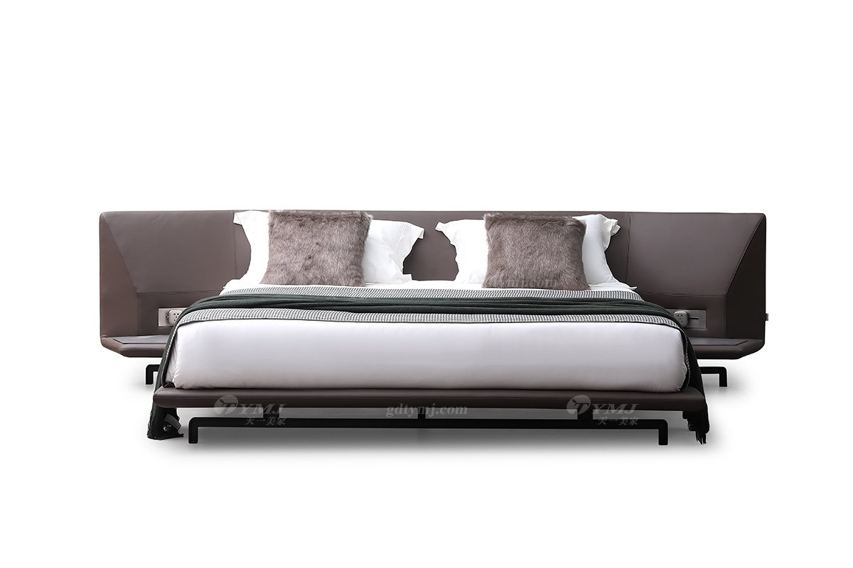  现代简约家具LUTUBE视频在线观看别墅会所家用时尚舒适宽屏大床