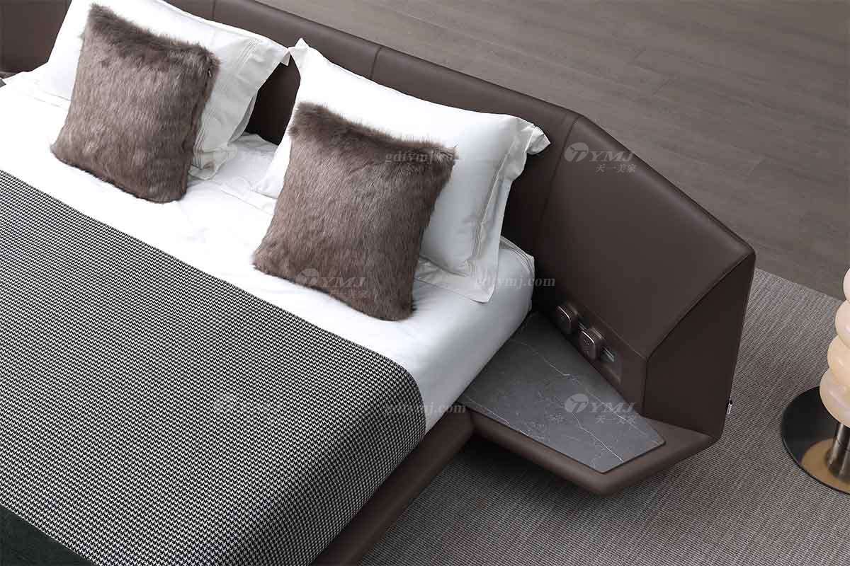  现代简约家具LUTUBE视频在线观看别墅会所家用时尚舒适宽屏大床A2285细节