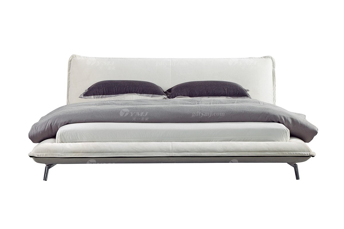  现代简约家具LUTUBE视频在线观看别墅会所家用时尚舒适创意布艺大床婚床双人床