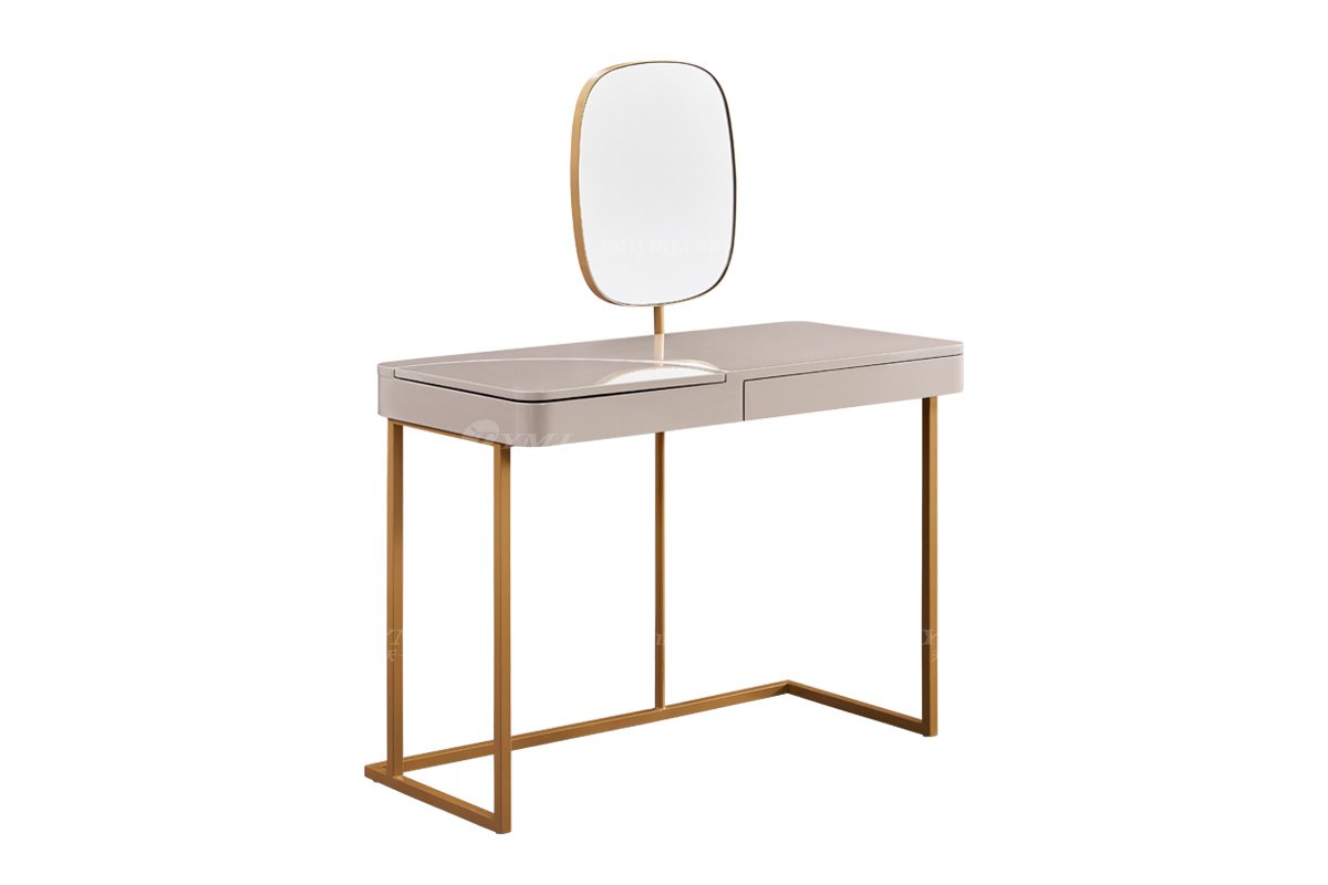  现代简约家具LUTUBE视频在线观看别墅会所家用时尚高级不锈钢金属妆台