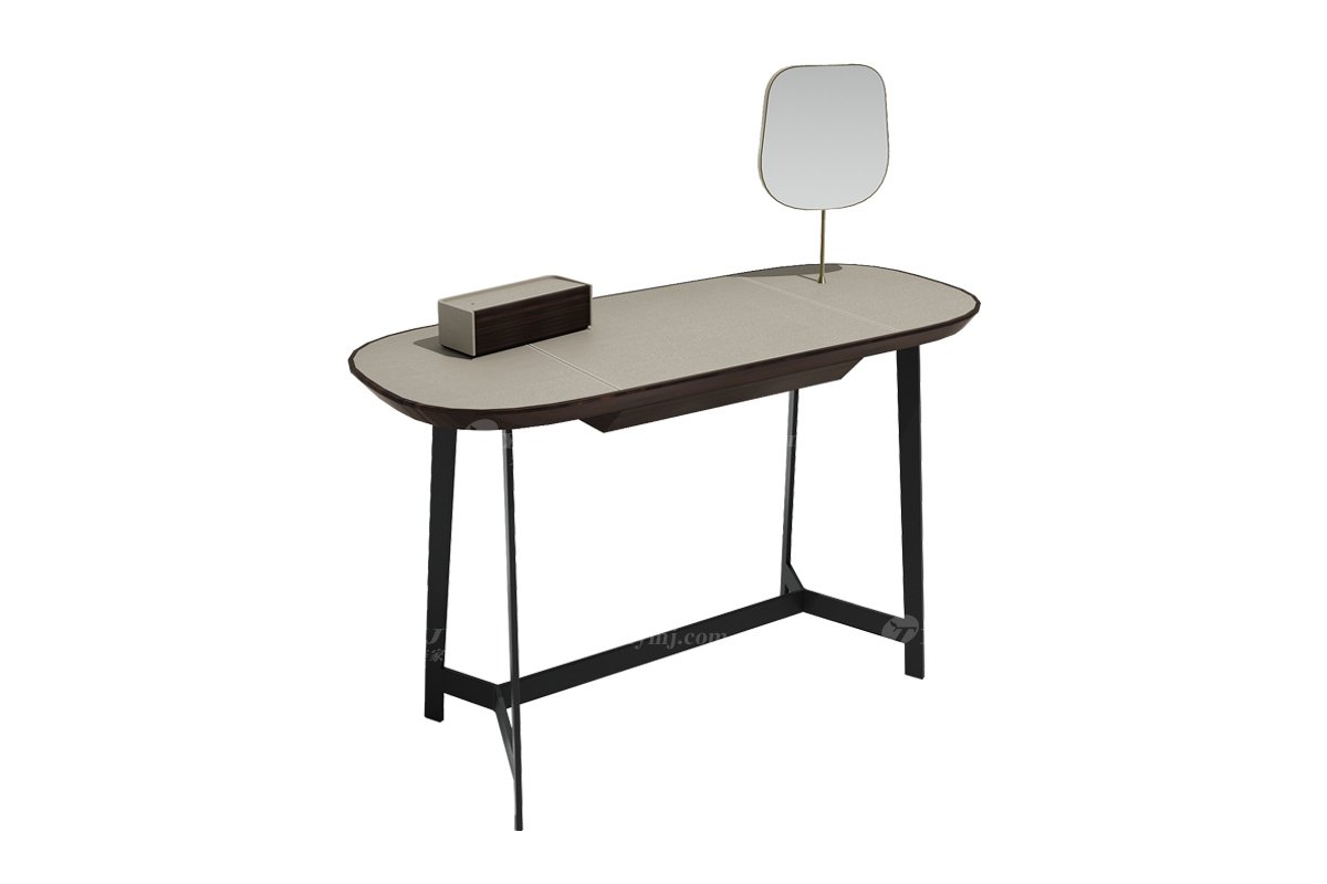  现代简约家具LUTUBE视频在线观看别墅会所家用时尚高级深灰色妆台