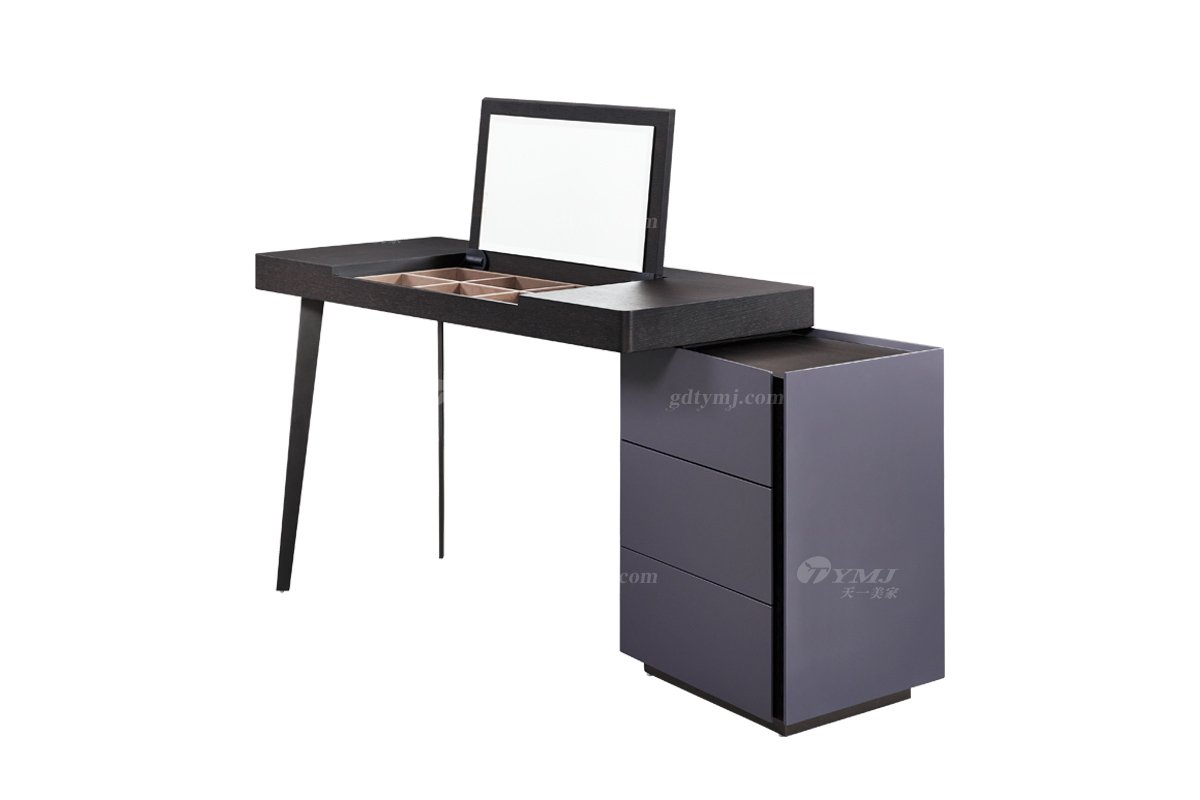  现代简约家具LUTUBE视频在线观看别墅会所家用时尚高级深灰+烟熏妆台