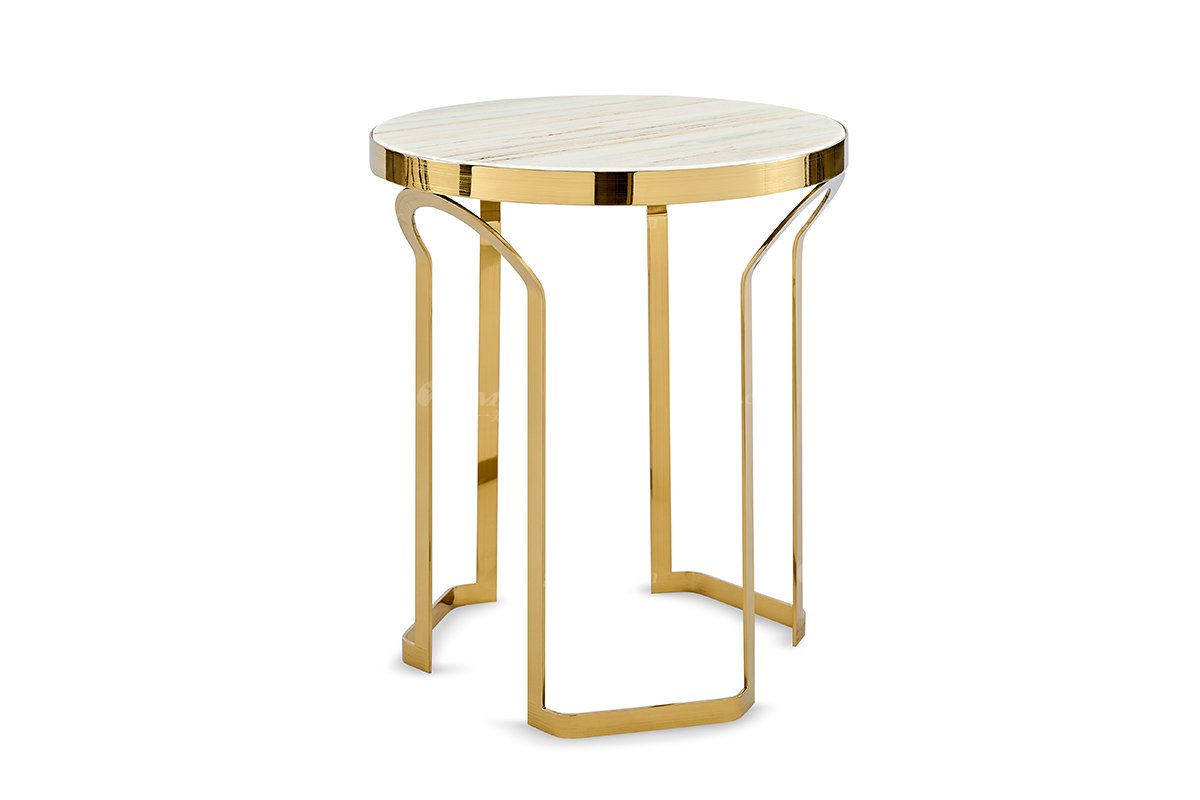 意式LUTUBE官方最新免费破解版LUTUBE视频在线观看别墅会所家用时尚高级钛金属圆几边几FB119H2RB002