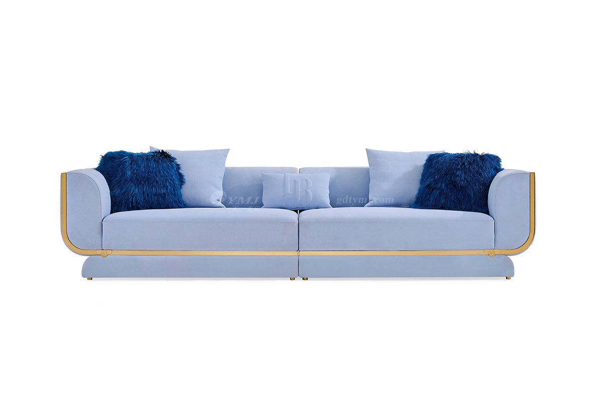 意式LUTUBE官方最新免费破解版LUTUBE视频在线观看别墅会所家用时尚舒适大气钛金属五金三位沙发