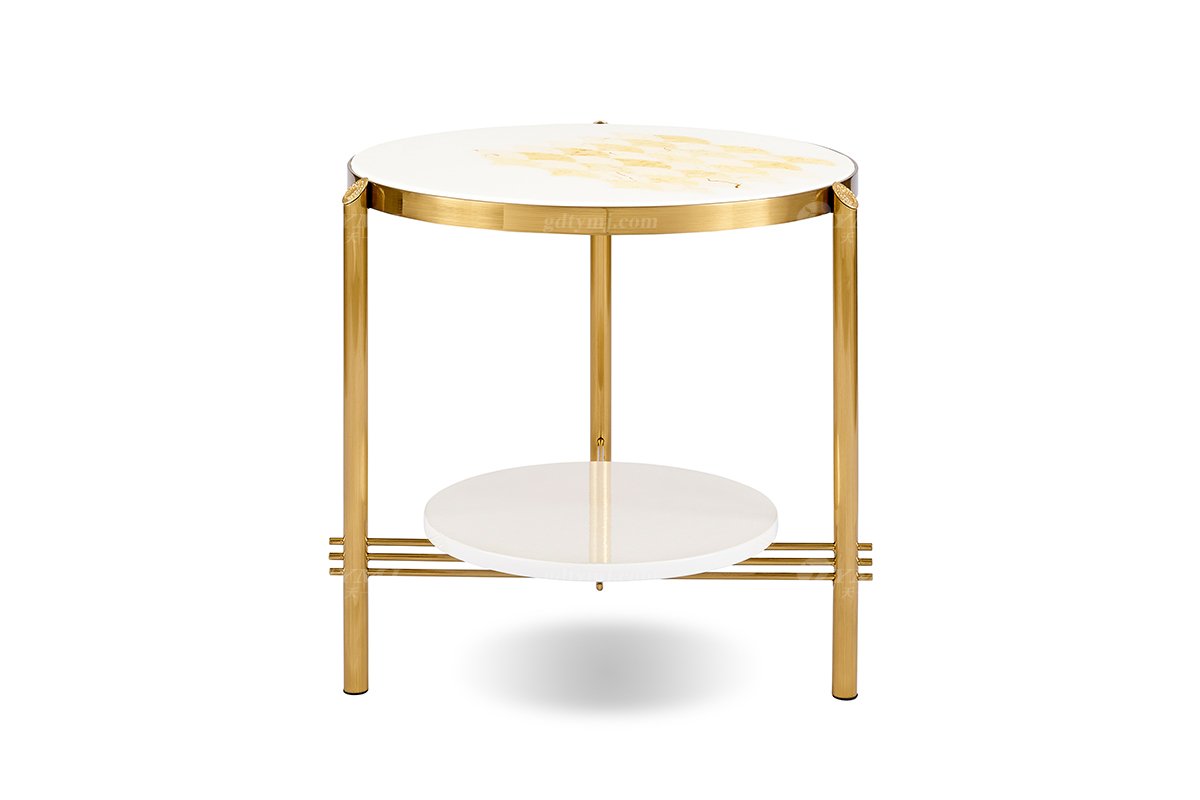 意式LUTUBE官方最新免费破解版LUTUBE视频在线观看别墅会所家用时尚创意高级天然大理石拼花小圆几FB101BH2RB