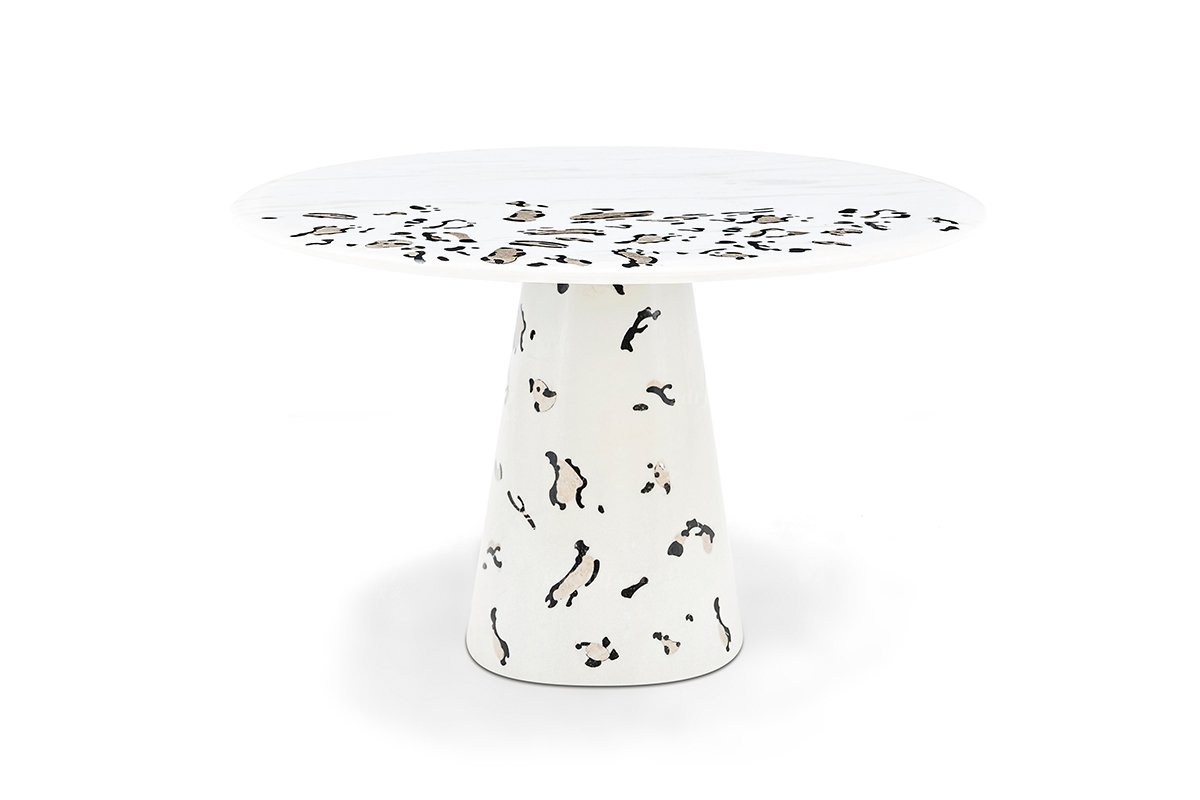 意式LUTUBE官方最新免费破解版LUTUBE视频在线观看别墅会所家用时尚高级钛金属+雅士白大理石圆几茶几组合FB128H4RB