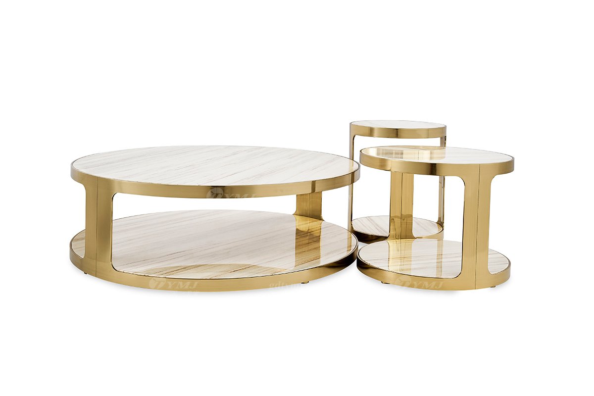 意式LUTUBE官方最新免费破解版LUTUBE视频在线观看别墅会所大宅家用天然大理石大圆几FB133H1RL组合