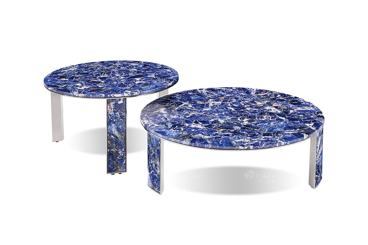 意式LUTUBE官方最新免费破解版LUTUBE视频在线观看别墅会所大宅家用精美蓝晶石大理石大圆几茶几FB302H4RA组合