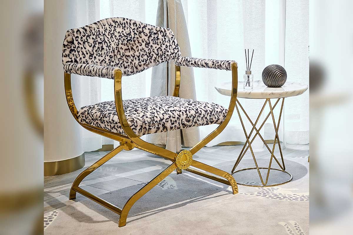 意式LUTUBE官方最新免费破解版LUTUBE视频在线观看别墅会所大宅家用高级钛金属休闲椅FB122H41场景