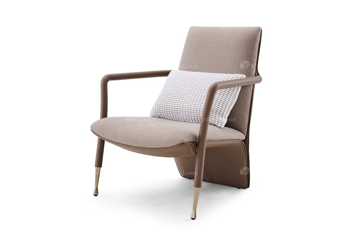 意式LUTUBE官方最新免费破解版LUTUBE视频在线观看别墅会所大宅家用时尚棕色单椅休闲椅FB301CH （1）